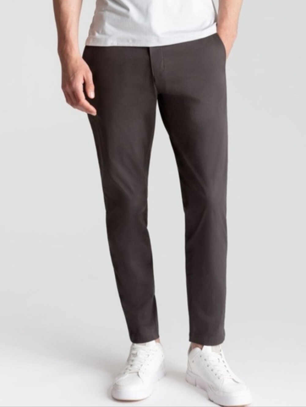 Birddogs Stretch Slim Fit Dark Charcoal Pants Office Golf Preppy Mens Size 36x30